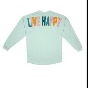 NWT Sz SM Simply‎ Southern Long Sleeve Live Happy Jersey Shirt